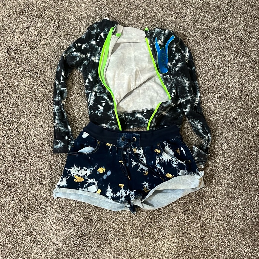 Zip up hoodie set Zumba